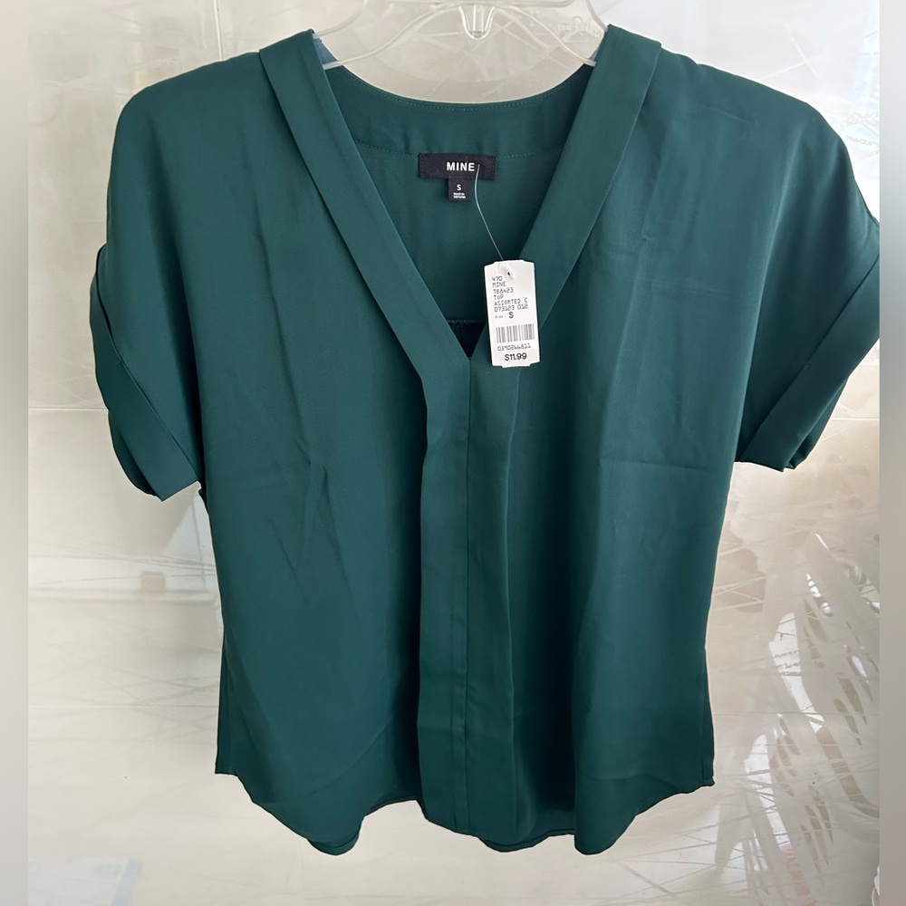 MINE Women's Deep Green Blouse